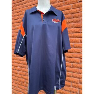 Reebok Super Bowl XLIV navy and orange polo men's 2XL